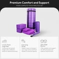 thumbnail image 2 of BalanceFrom Ensemble Complet de Yoga 7 Pcs avec Tapis Extra Épais 71” x 24” x 1”, Violet, 2 of 12
