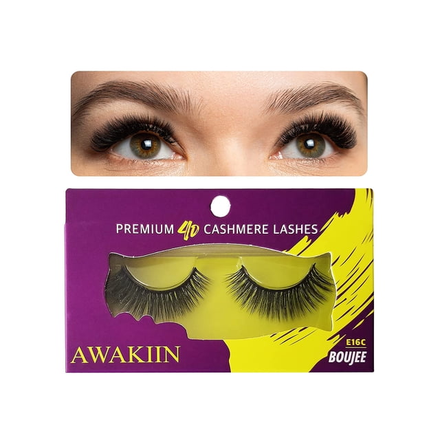 Faux Cils Naturels en Cachemire 4D de Qualité Supérieure Faux Cils Naturels - Boujee