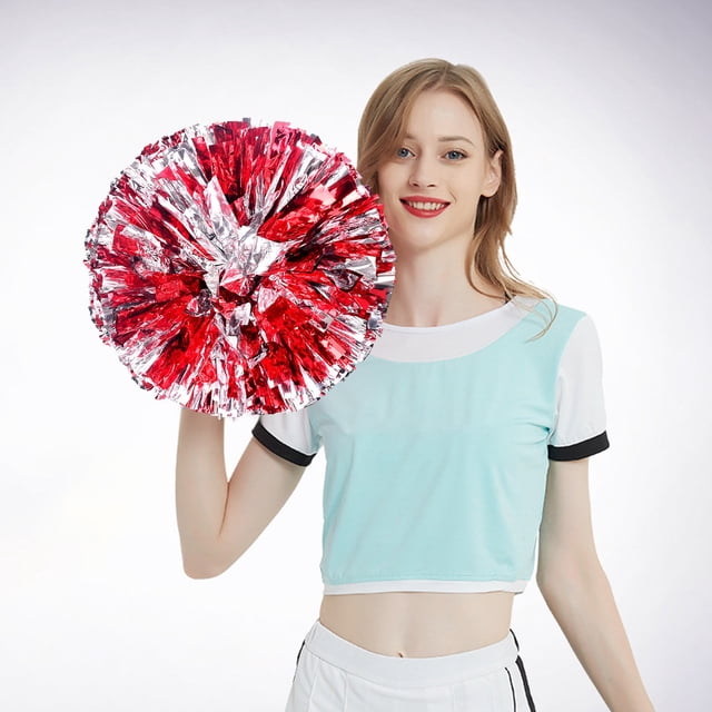 2 Pcs Décorations de Fête de Cheerleading Colorées à Main Fleurs Activités Sportives Performance pour Femmes Collation des Grades Universitaire Décorations de Fête 2022 Robe de Fête