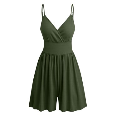 Liquidation des Offres du Jour! Combinaison Courte Décontractée d'Été pour Femmes Sans Manches, Sportive et Tendance, une-Pièce Confortable pour Vacances, Plage Ou Fin de Semaine Amusante Ventes Aujourd'hui Liquidation!