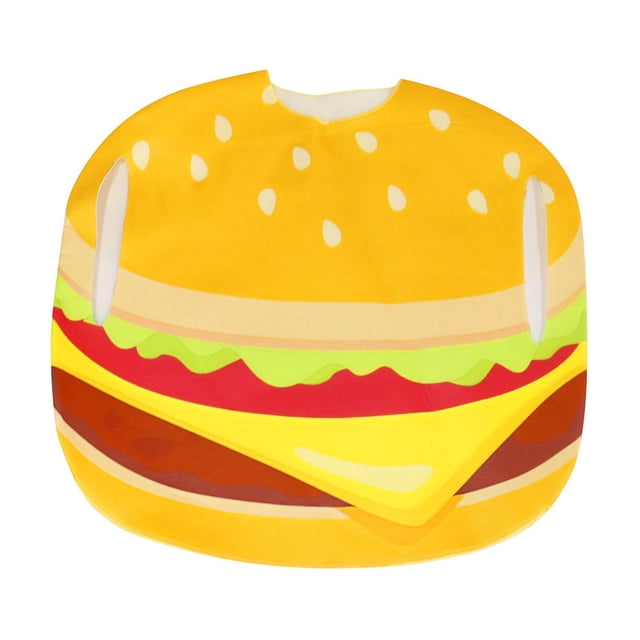 crativent Costume de Cosplay Alimentaire Réutilisable Déguisement Fournitures pour Burger Spectacle pour Fête Mascarade Burger