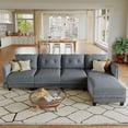 thumbnail image 1 of LLappuil Modular Sectional Sofa, 5 Seat Modular Sectional Sofa with Storage, Velvet Waterproof Anti-Scratch Sofa for Living Room, 1 of 8