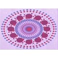 thumbnail image 1 of Ahgly Tapis Rectangulaire Lavable en Machine Intérieur Transitionnel Fleur Rose, 8 Pieds x 10 Pieds, 1 of 7