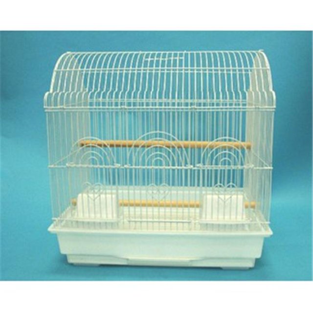 Cage à Oiseaux de Style Grange, Blanche