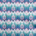 thumbnail image 1 of oneOone Georgette Viscose Medium Blue Fabric Flame Stitch Sewing Craft Projects Fabric Prints By Yard 42 Inch Wide, 1 of 4