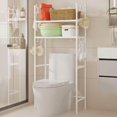 thumbnail image 3 of 3-Layer Storage Rack Above the Toilet,Stainless Steel Bathroom Storage Rack,Easy to Assemble,Space-Saving,62.99x18.5x9.84Inch,Over The Toilet Organizer,Toilet Storage, 3 of 8