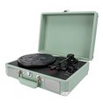 thumbnail image 1 of Lecteur de Disques Vinyle Bluetoothphonographe Portable Phonographe Portable 5.0 Tourne-Disque 33/45/78 RPM Lecteur de Disques Vinyle 100-240VUS, 1 of 8