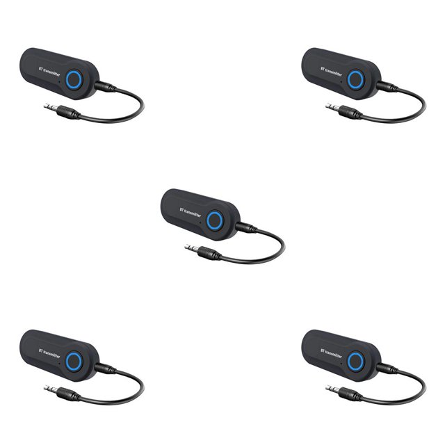 Youkk 4.0 Audio Receiver Stereo USB 3.5mm TV PC Wireless Adapter black 5Set