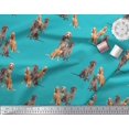 thumbnail image 4 of Soimoi Polyester Crepe Fabric Beagle,Cane Corso & English Cocker Spaniel Dog Printed Fabric 1 Yard 52 Inch Wide, 4 of 5