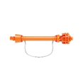 thumbnail image 1 of Heavy Duty PTO Drive Shaft with Slip Grip assembly – Series 4, 1-3/8" 6-Gear coupling Both Ends – Carburized Steel for Bush Hog, Rotary Cutter, Finish Mower – Adjustable Telescopic Design, Orange, 1 of 5