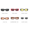 thumbnail image 3 of DAMAIE Rectangle Sunglasses Women Vintage Retro Glasses Wide Black Tortoise Frame, 3 of 6