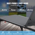 thumbnail image 3 of VEVOR Chaise Lounge Chair Outdoor Patio Lounge Chair Adjustable 5-Position 2 pcs, 3 of 9