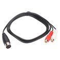 thumbnail image 2 of 8 Pin Din To 2  Adapter Cable, Clear Sound Male To Female Adapter Cable  For Sound Equipment 1.5m / 4.9ft, 2 of 8