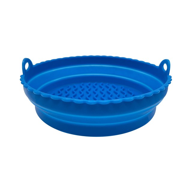 Pompotops Tapis de Cuisson en SILICONE Réutilisable pour Friteuse à Air Chaud, Plateau de Friteuse Pliable, Liquidation