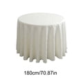 thumbnail image 3 of Nappe Ronde 70 Pouces - Coton Polyester, Résistante aux Plis/à la Décoloration, Réutilisable - Nappe Jacquard - 1 Pce Nappe Circulaire pour Salle à Manger, Mariage et Fête d'Anniversaire, 3 of 6