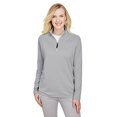 thumbnail image 1 of Ladies' CrownLux Performance ClubhouseMicro-Stripe Quarter-Zip - BLACK - 2XL, 1 of 3