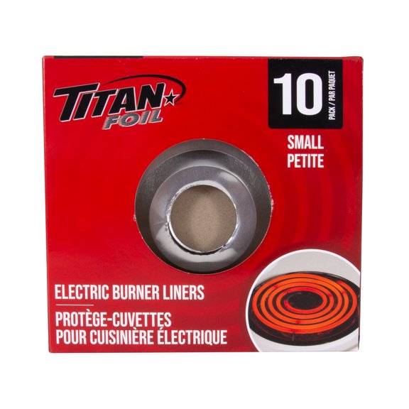 TITAN Petits Protégé-Cuvettes Pour Cuisiniere, paquet de 10