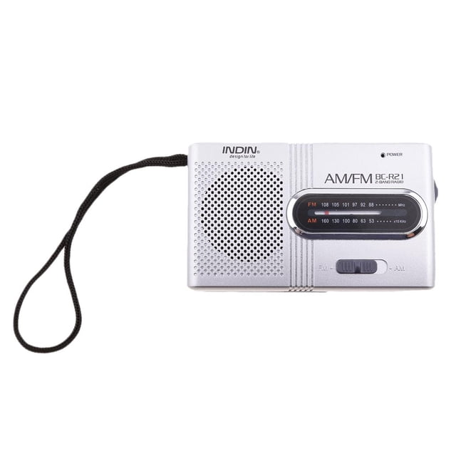 AM FM Radio Slim Portable Radio Receiver Speakers With Telescopic Antenna