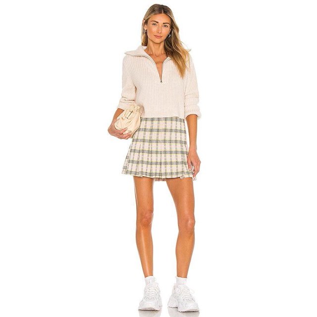 Free People Honey Pleated Skirt In Retro Sunshine ( 8 )