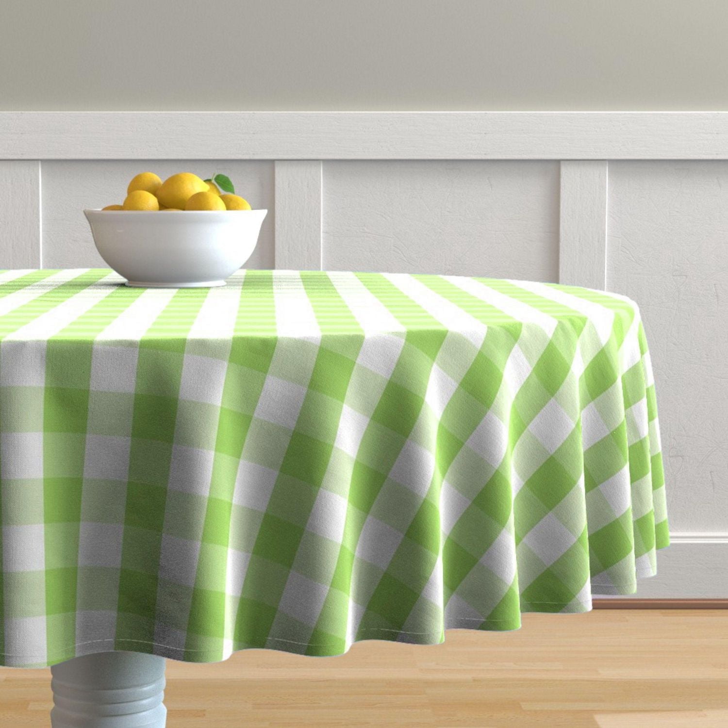 Fabstyles Country Check Tablecloth Farmhouse Decor For Indoor/Outdoor Use, Picnics, BBQ’s, Potlucks, Summer Events