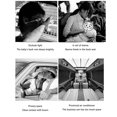 thumbnail image 2 of pitrice Rideau d'Isolation pour Voiture Intérieur avant Arrière Pare-Soleil Léger Noir Rideau Protection Universelle Accessoires d'Air Noir/2 Couches, 2 of 9