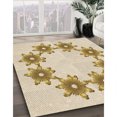 thumbnail image 3 of Ahgly Company Machine Washable Indoor Round Transitional Vanilla Gold Area Rugs, 6' Round, 3 of 7