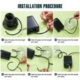 thumbnail image 5 of Solar Auto Irrigation System 1.2W Output Solar Powered Drip Irrigation Kit with 2200mAh Battery 1-600s Timer Anti-Siphon Indoor Automatic Self Watering Device for to 9 Potted Plants in Gre, 5 of 5