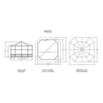 thumbnail image 3 of Gazebo Penguin Florence Solarium 12 ft. x 12 ft. in Sand, 3 of 9