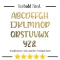 thumbnail image 2 of Wooden Letter (R) Unfinished Craft, 4'' Tall Alphabet Wood Letter DIY, Paintbale Icebold Font, 2 of 3