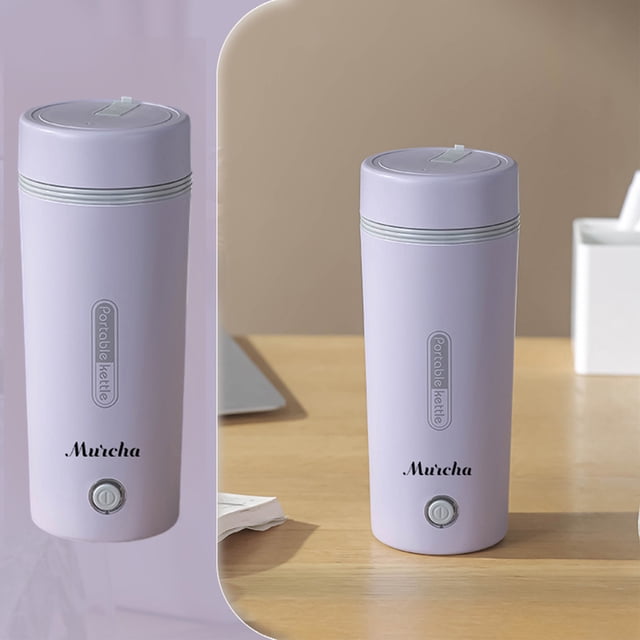 SuoKom Travel Kettle Car Kettle Portable Electric Kettle, 3 in 1 Mini Car Kettle , Fast Water Boil Small Tea Pot, Automatic Shut Off Tea Kettle, Water Heater for Tea