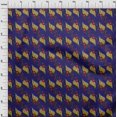 thumbnail image 3 of oneOone Viscose Chiffon Fabric Leaves Block Print Sewing Fabric BTY 42 Inch Wide, 3 of 4