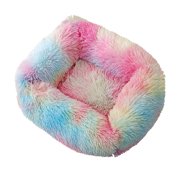 Prime Day Deals Machine Washable Plush Dog Bed Calming Dog Bed Soft and Cuddler Pet Cushion Self Warming Puppy Beds for Office Chairs Car Seat Airplane Wheelchair Pressure Relief Sciatica