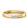 thumbnail image 1 of Stackable Birthstone Ring with Engraving - Citrine (November), 1 of 7