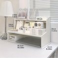 thumbnail image 1 of 1pc, Desktop Shelf, Student Dormitory Desk Storage Rack, Office Desk Stationery, 1 of 4