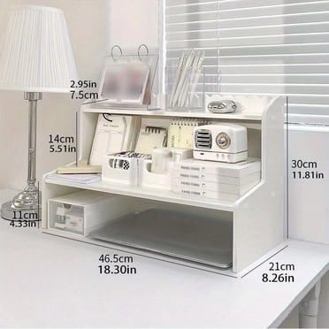 1pc, Desktop Shelf, Student Dormitory Desk Storage Rack, Office Desk Stationery