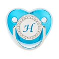thumbnail image 1 of XZNGL Pacifier Clips Baby Girl Baby Pacifier 26 Letter Name Initials Clip Silicone Baby Pacifier Golden Shiny Newborn Pacifier Silicone Pacifier Clip, 1 of 3
