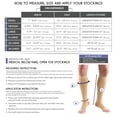thumbnail image 2 of Truform Knee High Stockings, Open Toe: 20 - 30 mmHg, Charcoal, 3X-Large, 2 of 7