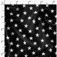 thumbnail image 2 of Soimoi Black polyester Crepe Fabric Stars Star Decor Fabric Printed Yard 52 Inch Wide, 2 of 6