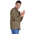 thumbnail image 3 of Atasi Chemise Henley Indienne pour Homme à Manches Longues, Décontractée, Col Mandarin, Courte Kurta, 3 of 7