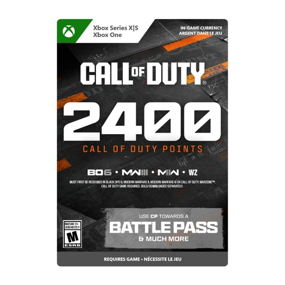 2,400 CALL OF DUTY POINTS $26.99 (Digital Code)