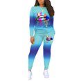 thumbnail image 2 of FOCUSNORM Femmes Sweat-Shirt à Manches Longues et Pantalons Taille Haute, 2 of 5