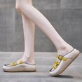thumbnail image 3 of pitrice Sandales à Enfiler pour Femmes, Imperméables, Souples, Plates, Sandales de Sol, Chaussures 36 Jaune, 3 of 9