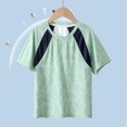 thumbnail image 1 of hengsof T-Shirt de Sport d'Été pour Filles en Soie Glacée Confortable et Respirant à Manches Courtes Col Rond Haut Évacuant l'Humidité T-Shirt de Sport, 1 of 6