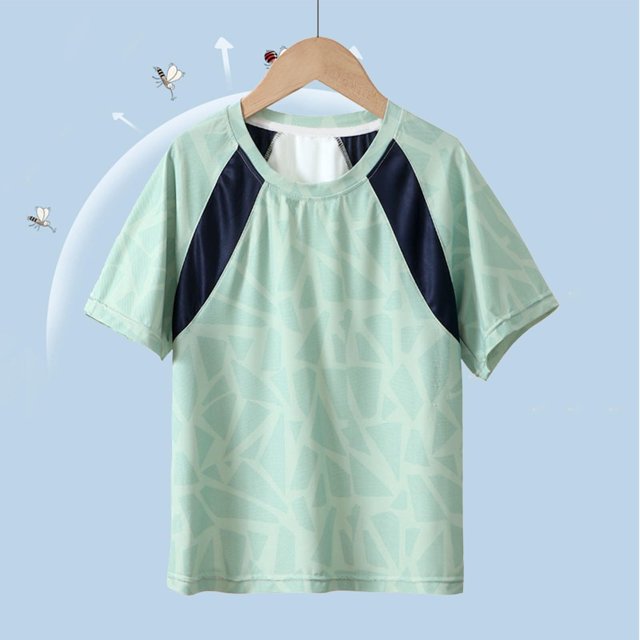 hengsof T-Shirt de Sport d'Été pour Filles en Soie Glacée Confortable et Respirant à Manches Courtes Col Rond Haut Évacuant l'Humidité T-Shirt de Sport