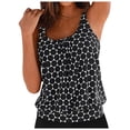 thumbnail image 3 of Gibobby Two Piece Tankini Bathing Suits for Women One Shoulder Swim Top with Bottom Swimsuits(Black,3XL), 3 of 7