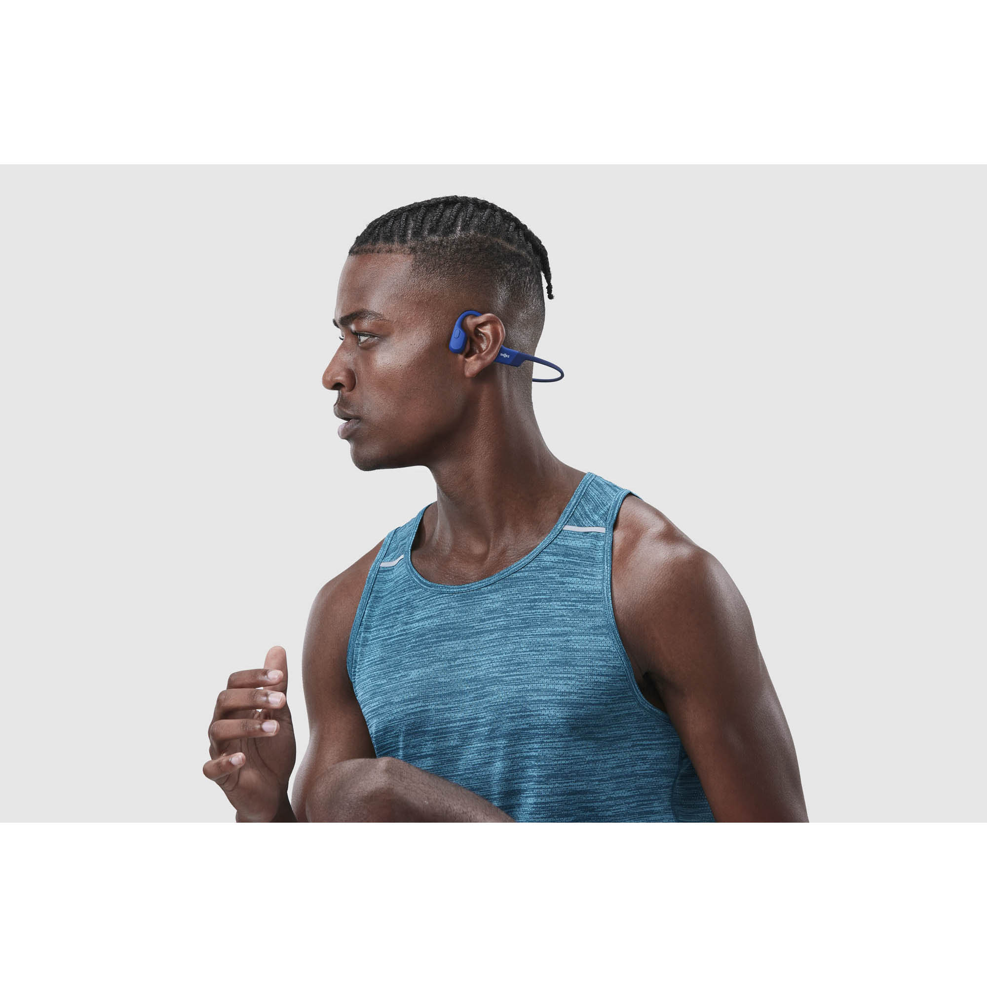 Shokz - OpenRun, CASQUE DE SPORT A CONDUCTION OSSEUSE, bleu