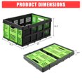 thumbnail image 4 of Heavy Duty Collapsible Crate 55L – Foldable Milk Crate with Side Handles & Stackable Design, Collapsible Storage Container for Food, Drinks, Books, Tools – Space-Saving Plastic Crate for Home, Garage, 4 of 8