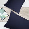 thumbnail image 3 of REGALWOVEN 2 Pcs Body Pillowcases Microfiber Envelope Long Pillowcover, Queen Navy, 3 of 8