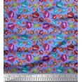 thumbnail image 1 of Soimoi Modal Satin Fabric Floral Clip Art Decor Fabric Printed Yard 42 Inch Wide, 1 of 1