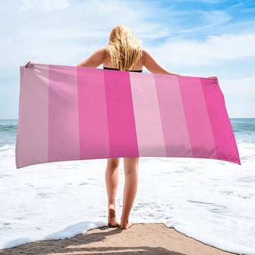 Dvkptbk Débarbouillette de Plage Dégradé Serviette de Plage, Serviette de Bain, Coussin de Plage Débarbouillette de Plage Natation